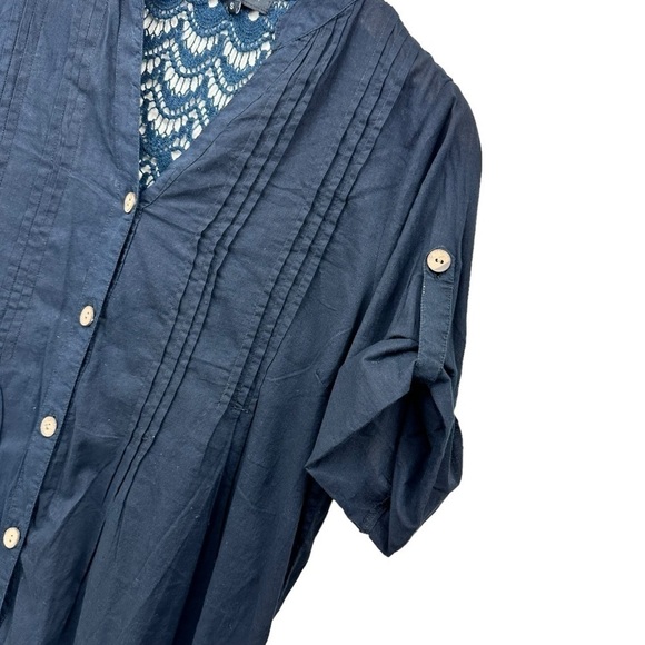 Club Z Collection Navy Lace Swim Coverup Dress, Small - Picture 10 of 13